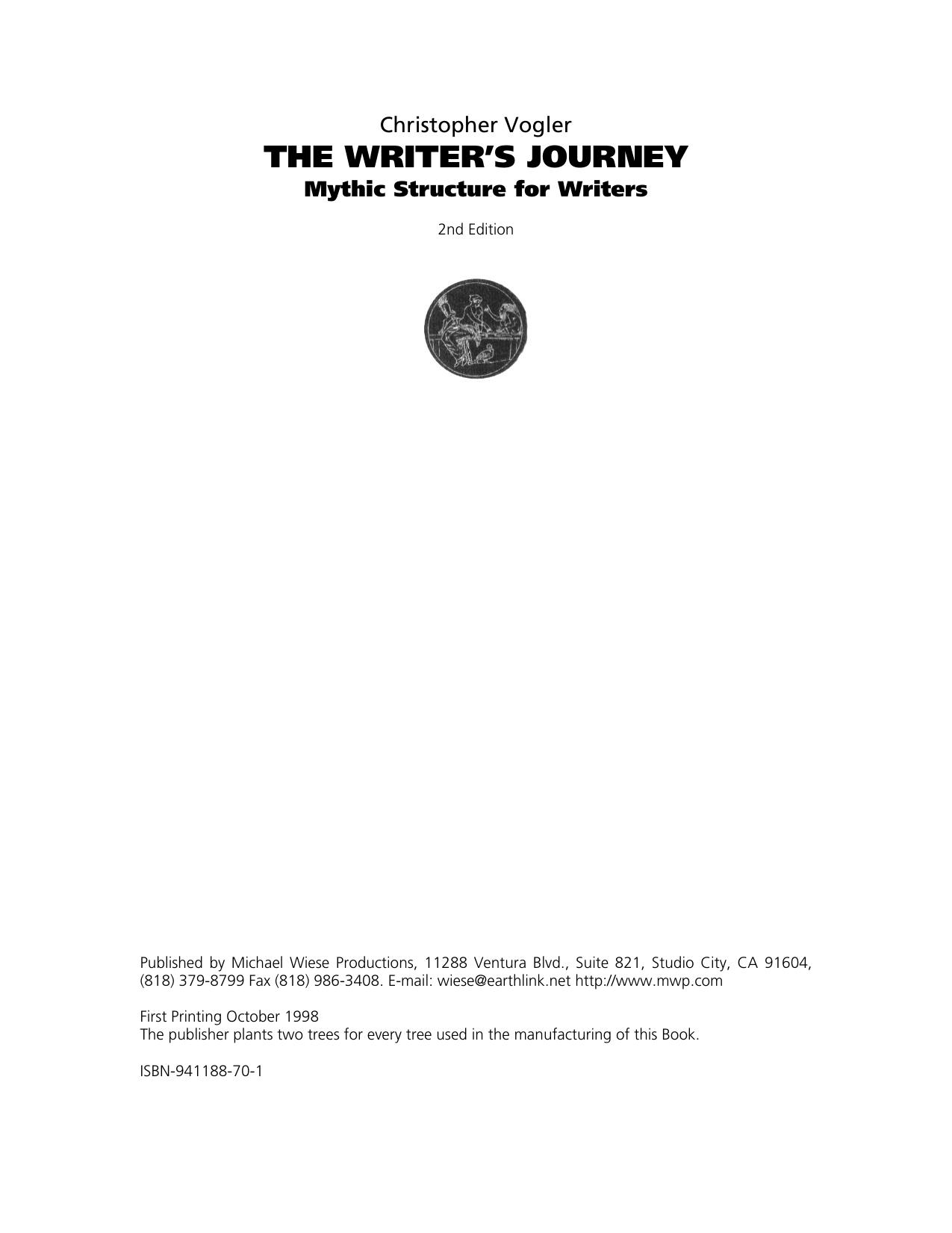 the writer's journey vogler